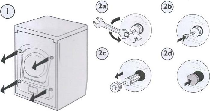 Как отрегулировать высоту ножек стиральной машины